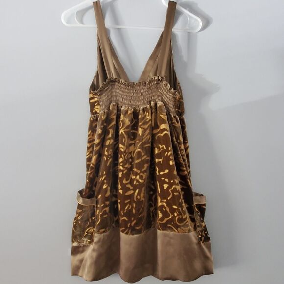 Hale Bob Burnout Velvet Dress/Tunic In Gold - Picture 6 of 7